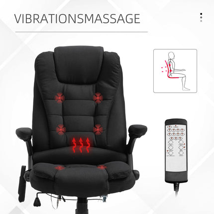 Gaming Office chair with massage, adjustable height, black