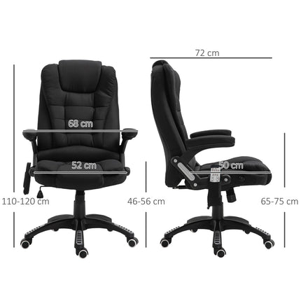 Gaming Office chair with massage, adjustable height, black