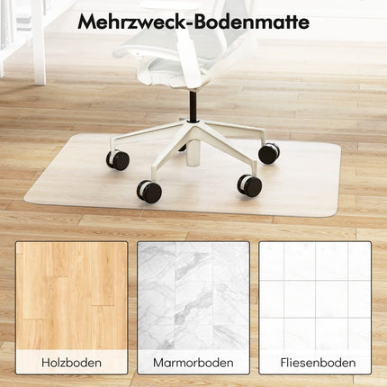 Bürostuhlunterlage – 120x90 cm Transparenter PVC Bodenschutz