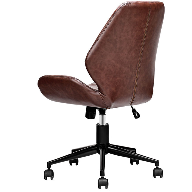 Bürostuhl, mittelhohe Rückenlehne aus PU, höhenverstellbar, drehbar