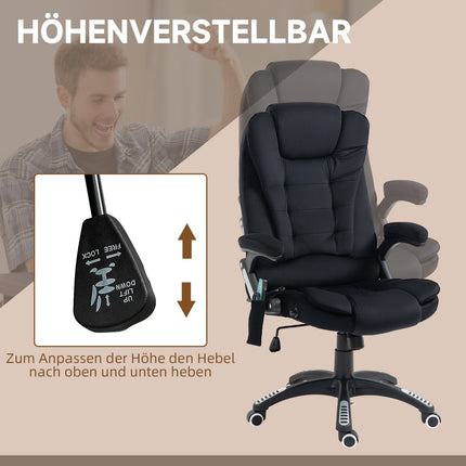 Ergonomic office chair, massage & heating, adjustable, 120 kg limit