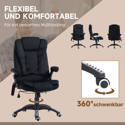 Ergonomic office chair, massage & heating, adjustable, 120 kg limit