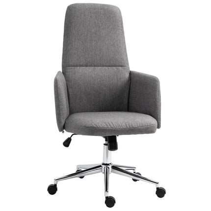 Ergonomischer grauer Bürostuhl, drehbar und höhenverstellbar