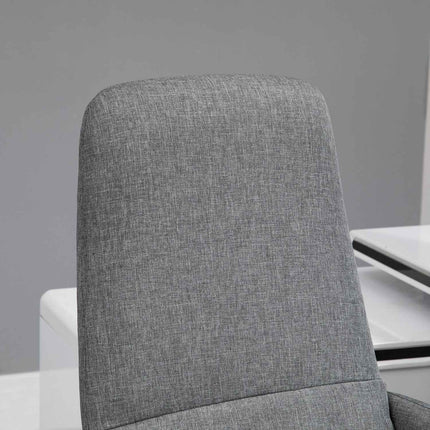Ergonomischer grauer Bürostuhl, drehbar und höhenverstellbar