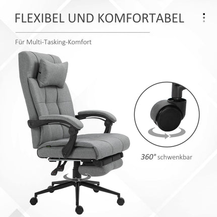 Office chair with cushion armrest, adjustable and rotatable