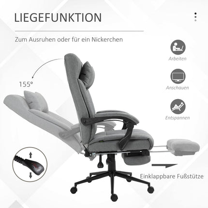 Office chair with cushion armrest, adjustable and rotatable