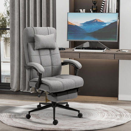 Office chair with cushion armrest, adjustable and rotatable