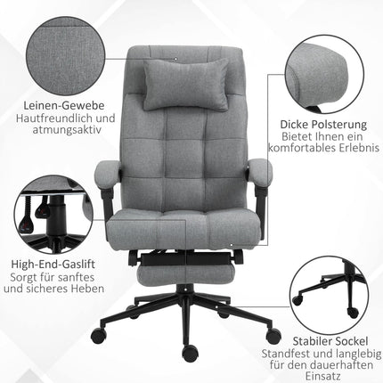 Office chair with cushion armrest, adjustable and rotatable