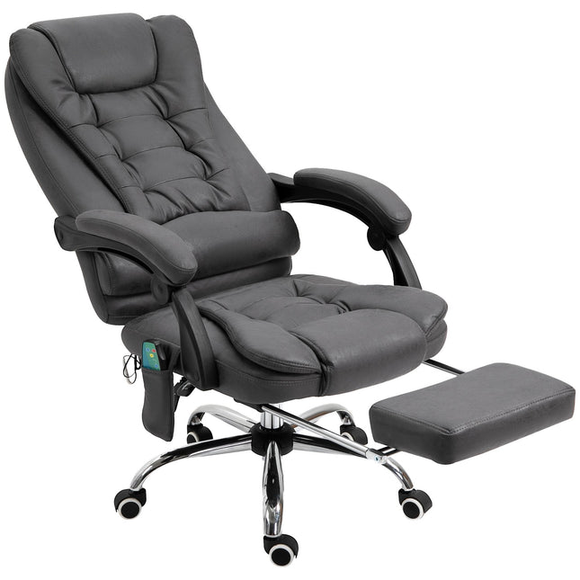 Ergonomischer Bürostuhl mit Massage, Heizung & Fußstütze