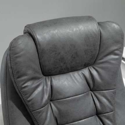Ergonomic office chair with massage, heating & footrest