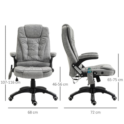 Ergonomischer Bürostuhl mit Heizung und Massage, höhenverstellbar