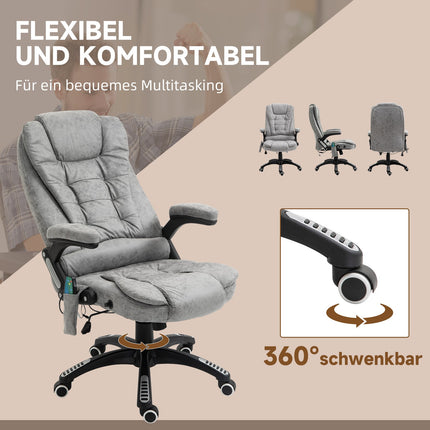 Ergonomischer Bürostuhl mit Heizung und Massage, höhenverstellbar