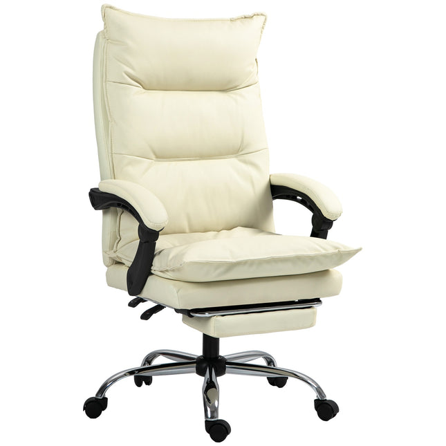 Ergonomischer Bürostuhl, höhenverstellbar, 155° neigbar, beige