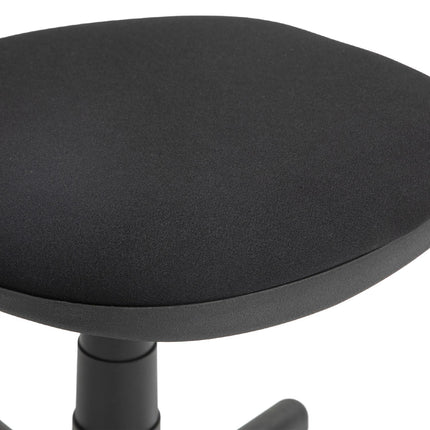 Bürostuhl, niedrige Rückenlehne, ohne Armlehnen, drehbar, schwarz
