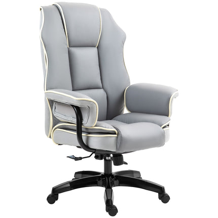 Ergonomic desk chair, foldable & height adjustable, grey