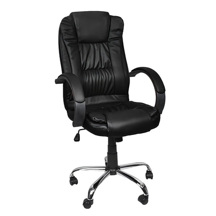 Bürostuhl, Öko-Leder - schwarz MALATEC 