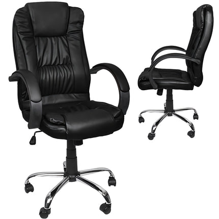 Bürostuhl, Öko-Leder - schwarz MALATEC 
