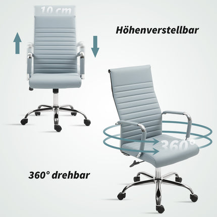 Ergonomischer Bürostuhl, höhenverstellbar, Kunstleder