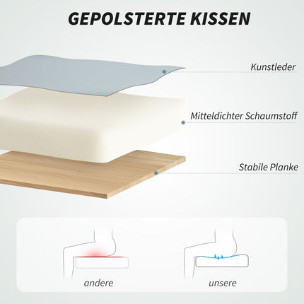 Ergonomischer Bürostuhl, höhenverstellbar, Kunstleder