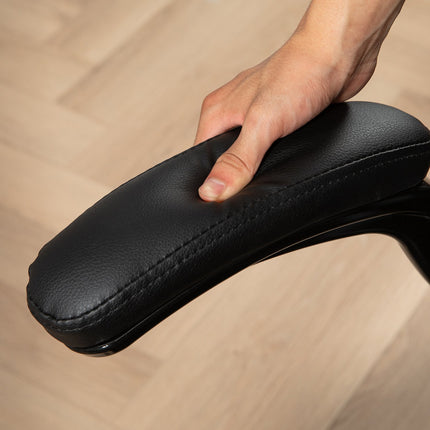 Ergonomischer Bürostuhl, Liegefunktion & drehbar, schwarz