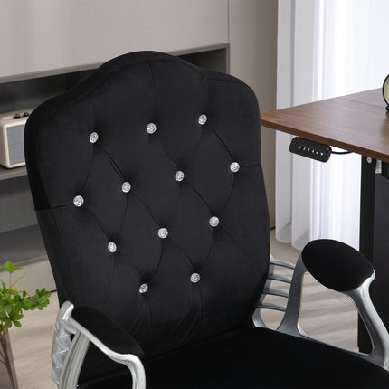 Ergonomic office chair in synthetic leather, adjustable, black