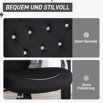 Ergonomic office chair in synthetic leather, adjustable, black