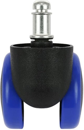Office chair wheels - 5 pcs - blue