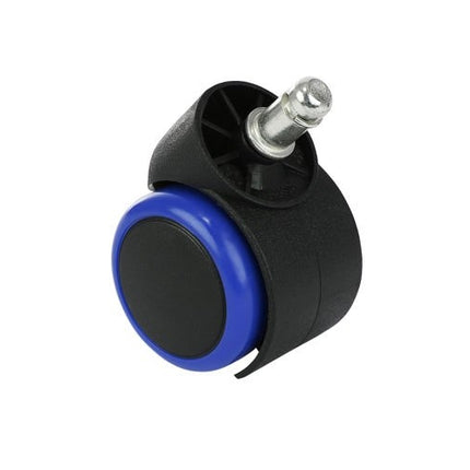 Office chair wheels - 5 pcs - blue