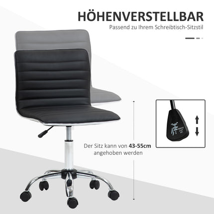 Ergonomická kancelářská židle, nastavitelná otočná, černá, nosnost 120 kg