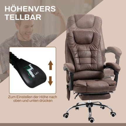 Ergonomická kancelářská židle s masáží, naklápěním a vyhříváním