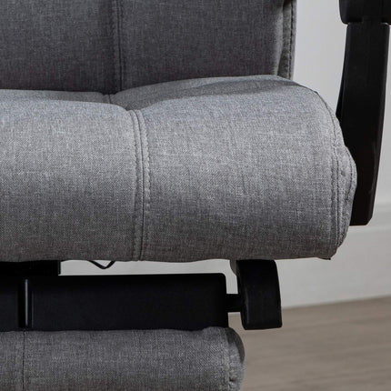 Ergonomická kancelářská židle s masáží a vyhříváním beder, šedá