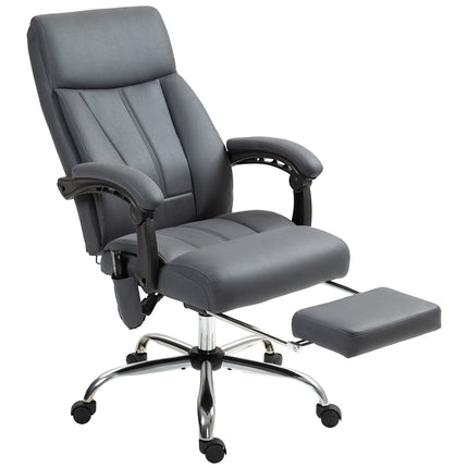 Ergonomischer Bürostuhl, dunkelgrau, Massage- & Liegefunktion