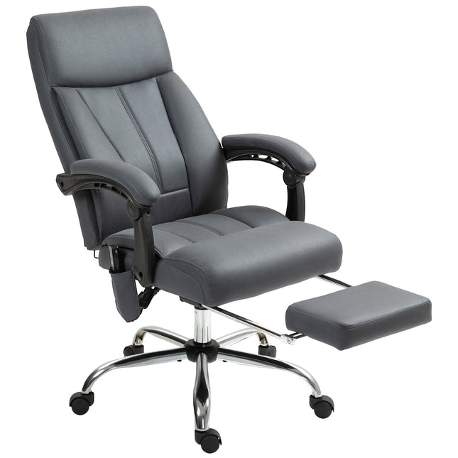 Ergonomická kancelářská židle, tmavě šedá, masážní a polohovací funkce