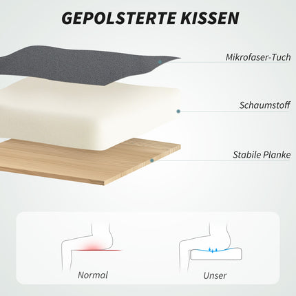 Massagesessel mit Liegefunktion, höhenverstellbar, Grau