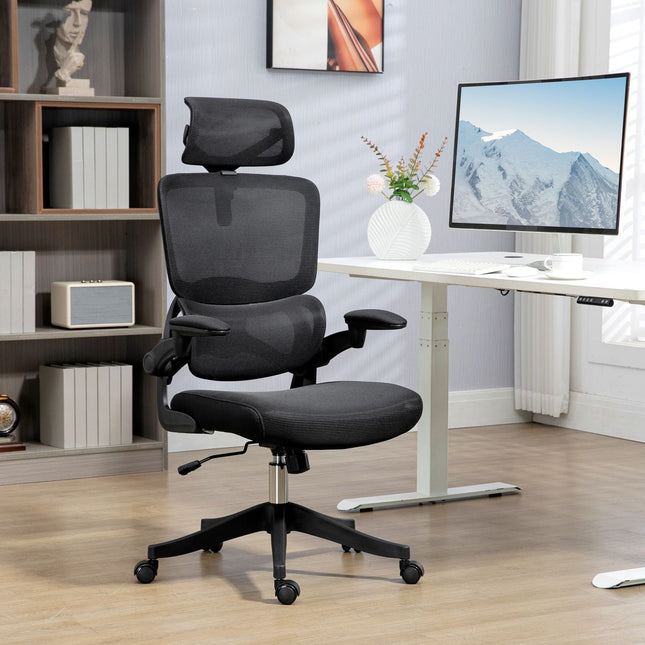 Bürostuhl, Netzbezug, höhenverstellbar, Wippfunktion, schwarz