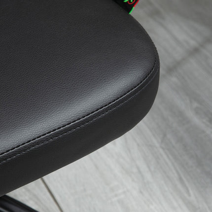 Ergonomic swivel desk chair, black, height adjustable