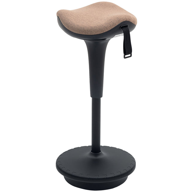 Ergonomischer Drehhocker, höhenverstellbar 68,5-83,5 cm, braun
