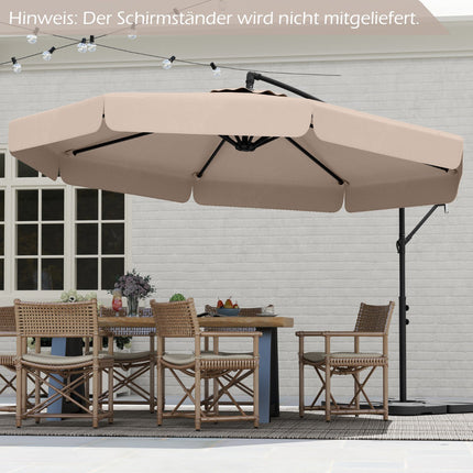Ampelschirm 305 cm mit Schutzhülle und Kurbel