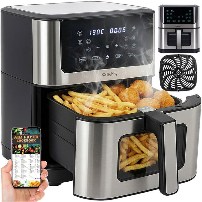 Fritéza bez oleje, objem 3,5 L, nepřilnavý koš