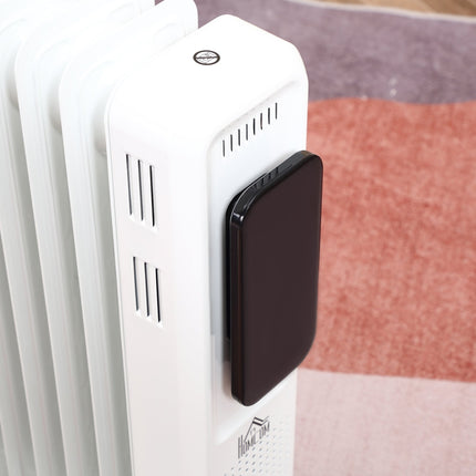 Tragbarer elektrischer Ölradiator, 3 Stufen, 24-Stunden-Timer