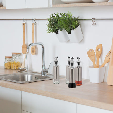 Öl- und Essig-Set mit 4 Flaschen