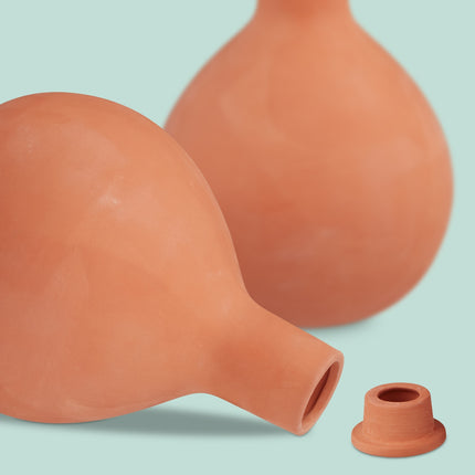 Ollas Bewässerungstöpfe aus Ton, 1,5 l, 2er-Set