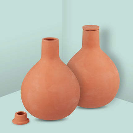 Ollas Bewässerungstöpfe aus Ton, 1,5 l, 2er-Set