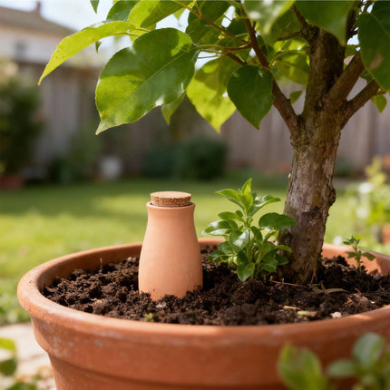 Ollas Irrigation Set, 1.4L Clay Pots, 2-Pack