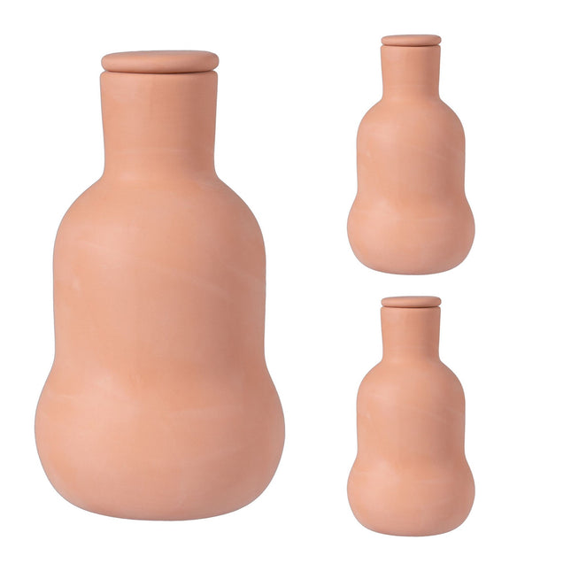 Ollas Bewässerungsset, 500 ml Ton-Wasserspeicher, 3er-Pack