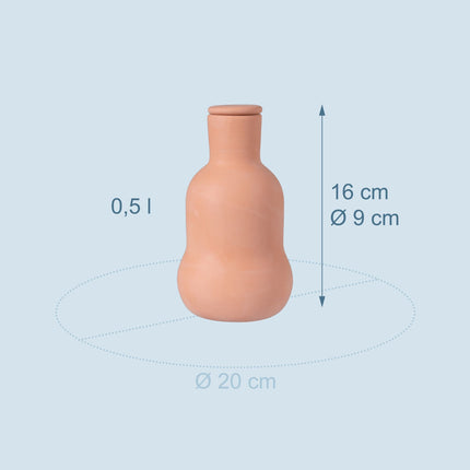Ollas Bewässerungsset, 500 ml Ton-Wasserspeicher, 3er-Pack