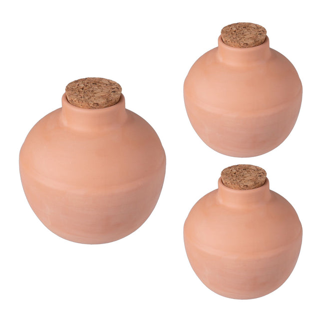 Ollas-Bewässerungsset, 800ml, 3er-Pack, Tongefäße