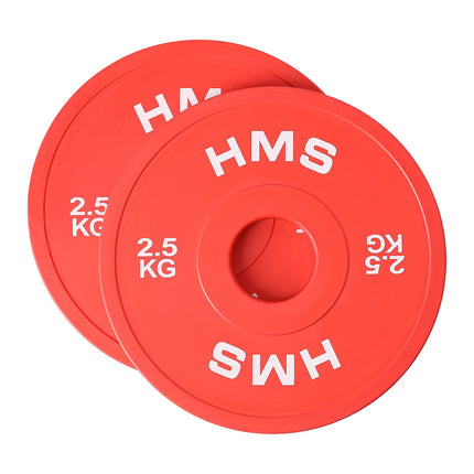 Olympische Bumper Plates 2 x 2,5 kg Gummi