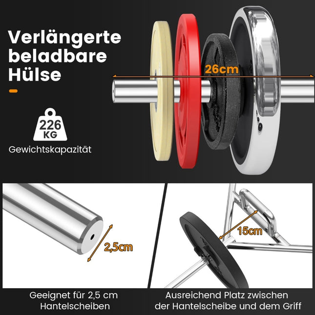 Olympia Hex Trap Bar, 226 kg Kapazität, klappbare Griffe