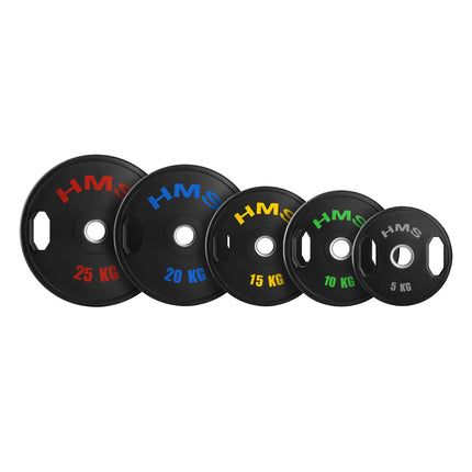 Olympische Hantelscheiben, gummiert, 2 x 5 kg